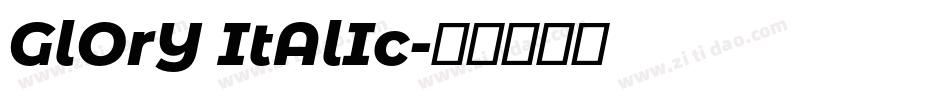GlOrY ItAlIc字体转换